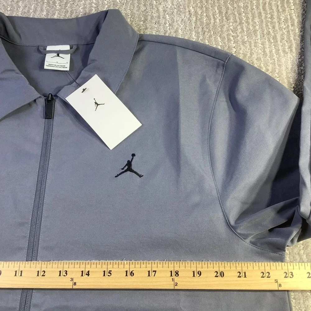 Jordan Golf Mens Full Zip Lightweight Utility Golf Jacket Grey Size L NWT